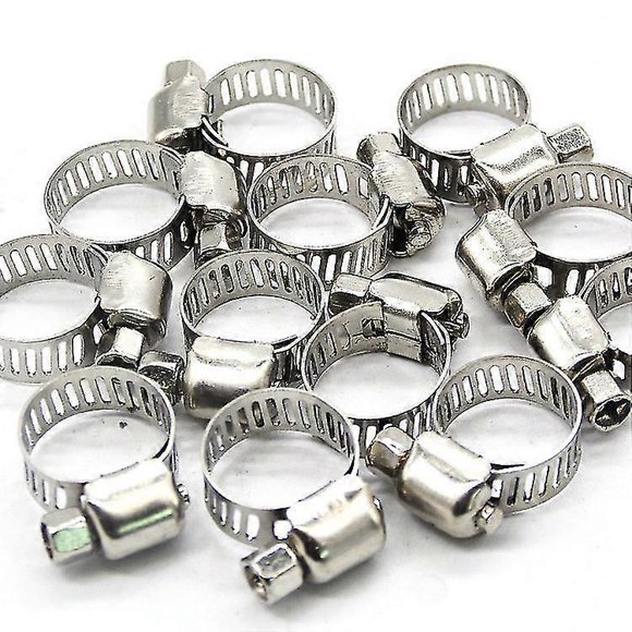 100pcs Hose Pipe Clips Stainless Steel Perfect For Securing Connections Of Home Gas Pipe Flexible Hose Pipe Tube