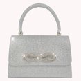 thumbnail image 3 of Women Evening Bag Bow Clutch Purse Glitter Rhinestone Sparkly Mini Square Bag Wedding Party Prom Purse, 3 of 5
