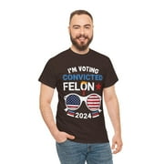 I'm Voting Convicted Felon Unisex Heavy Cotton Tee