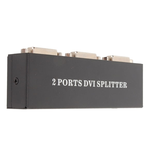 Divisor DVI 1x2, Plug And Play 1 En 2 Salidas Resolución De Soporte De Hasta 1920x1440 Carcasa De aleación De Aluminio Resistente Divisor DVI 100-240V Para Computadora