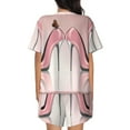 thumbnail image 3 of Kdxio High Heel Shoes Butterfly Print Pajamas Sets for Women Short-Sleeved Pjs with Lounge Shorts Two Piece Sleepwear S-4XL, 3 of 8