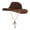 Coffee, variant on Lispipm Women's Straw Sun Hat with Wide Brim Summer Beach Travel Caps Adjustable Chin Strap Ladies Foldable Casual Cap Brown