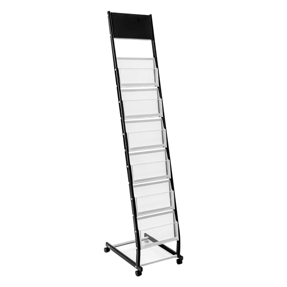 Dwellnix Literature Stand Brochure Floor Rack Magazine Catalog Display Holder 6 Shelves