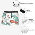thumbnail image 5 of Kdxio Men's Boxer Briefs with Music Lover Dinosaur Print - Comfortable and Breathable Underwear for Everyday Wear, 5 of 7