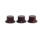 thumbnail image 3 of Greeniant 3 Pieces Guitar Knobs Professional Control Tone Button Small Accessory Volume String Instrument Repair Bass Caps Fitting Sturdy Type2 NO2 Greeniant OD023520-00, 3 of 6
