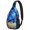 Black-414, variant on Ethereal Cosmic Elements Shoulder Backpack Gothic Constellation Map Sling Bag Travel-Ready for Commuters, Minimalists