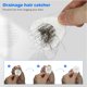 thumbnail image 4 of Juego de 4 y 8 Uds de recogedor de pelo para desagüe de bañera filtro de desagüe de bañera de plástico colador de pelo para apartamento y dormitorio ANGGREK  Otros, 4 of 8