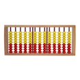 thumbnail image 1 of estándar-8,15 pulgadas-calcudora profesion columnas (herramienta de aprendizaje y educativo) para niños 6 7 Madera amarillo rojo CUTICAT Juguetes aritméticos de ábaco, 1 of 6