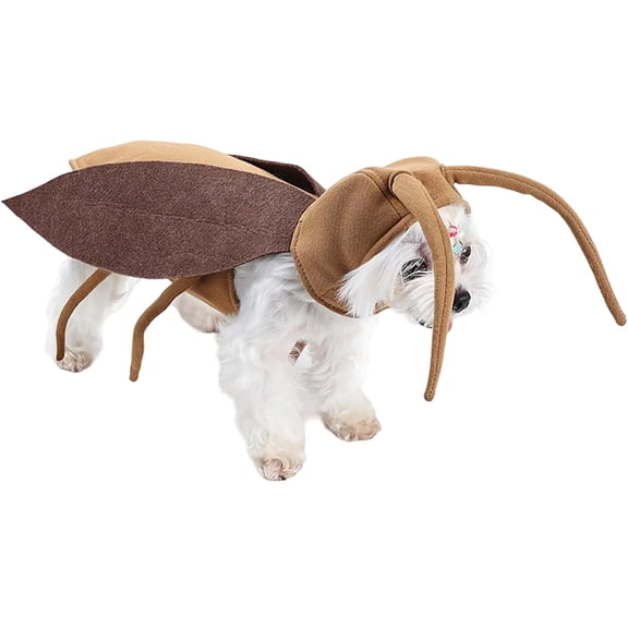 BESTSKY Halloween Puppy Cat Costume Dog Cockroach Shaped Outfits Pet Festival Cosplay Apparel for Small Dogs Cats