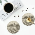 thumbnail image 5 of Bingfone Vintage Vineyard Landscape Leather Drinks Coasters With Set Of 6,Suitable For Home Kitchen,Coffee Cup Coasters Home Gift, 5 of 9