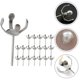 thumbnail image 2 of 20 piezas de pasadores para pendientes con forma de garra, accesorios para pendientes de bricolaje, suministros para hacer joyas de perlas para mujeres ------Código de producto 72301, 2 of 4