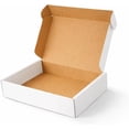 thumbnail image 2 of Corrugated Shipping Boxes13x10x2Inches, 30Pack Kraft Cardboard Literature Mailers, Durable Small Business Mailing Boxes for Packaging & Shipping Supplies,White,Shipping boxes made from recycled paper, 2 of 3