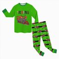thumbnail image 5 of TOWED22 Toddler Boys Fall Winter Outfits 2Pcs Long Sleeve Printed Round Neck Pullover Top Elastic Waist Joggers Soft Clothes(Green,7-8 Y), 5 of 7