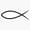 1pcs, variant on Christian Fish Cross Silhouette Biblical Window Decal Vinyl Sticker