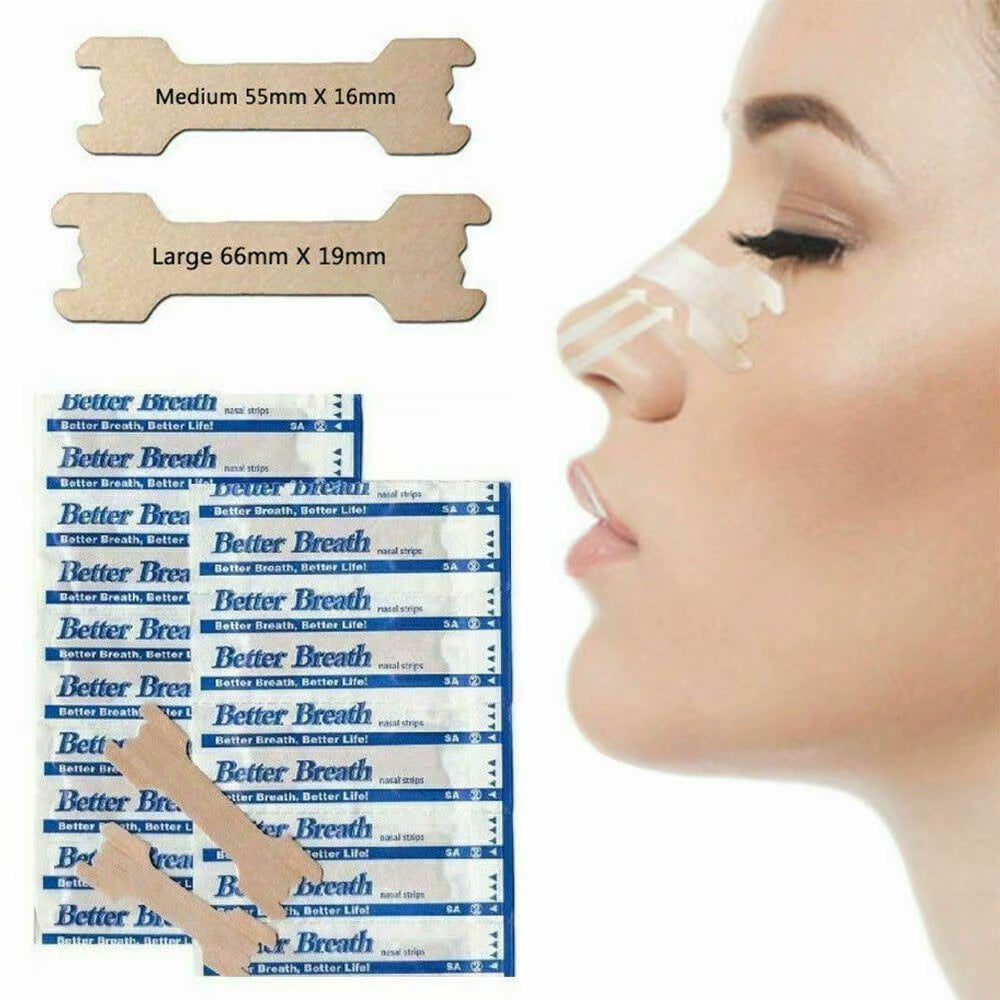 Genkent Nasal Strips 50Pcs (Med/Large) Breathe Better & Stop Snoring