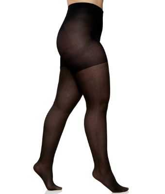 Plus Size Herringbone Patterned Tights Berkshire Womens The Easy On