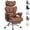 Brown, variant on CONCETTA Ergonomic Office Chair 400LBS for Big & Tall, Heavy Duty Desk Chair with Reclining Back, Footrest, Luxurious PU Leather, Black