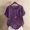 Purple, variant on Women Cute Summer Tops Embroidery Crew Neck Short Sleeve Plus Size Tee Shirt Casual Fashion T-Shirts