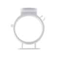 thumbnail image 1 of Ounissouiy Organizador de baño, soporte de soplador, estante de esquina para secador de pelo, accesorios de baño, soporte adhesivo para colgar en la Juegos de accesorios de baño Blanco, 1 of 1