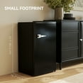 thumbnail image 4 of HOMCOM Mini-Frigo Rétro de 3,1 Pi3 avec Thermostat Réglable, Noir, 4 of 10