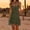 Green, variant on Oplxuo Women's Spaghetti Strap Linen Mini Dress, Cute Layered Slit Hem Summer Sleeveless Bohemian Vacation Beach Dresses
