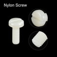 thumbnail image 4 of Uxcell Nylon Machine Screws, M6x16mm Slotted Pan Head Fasteners Bolts, White 50Pack, 4 of 4