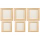 thumbnail image 1 of 6 uds marco en blanco de arcilla DIY marcos de fotos de madera pequeño marco de pintura sin terminar, 1 of 5