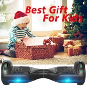 SISIGAD Hoverboard with Bluetooth and LED Lights 6.5 Two-Wheel Self Balancing Electric Scooter for Kids and Adults