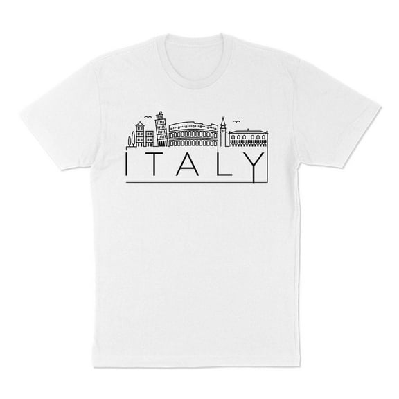 Skyline Italy Shirt Unisex Large White