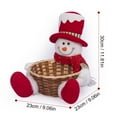 Candy Basket Santa Snowman Basket Desktop Ornaments Christmas
