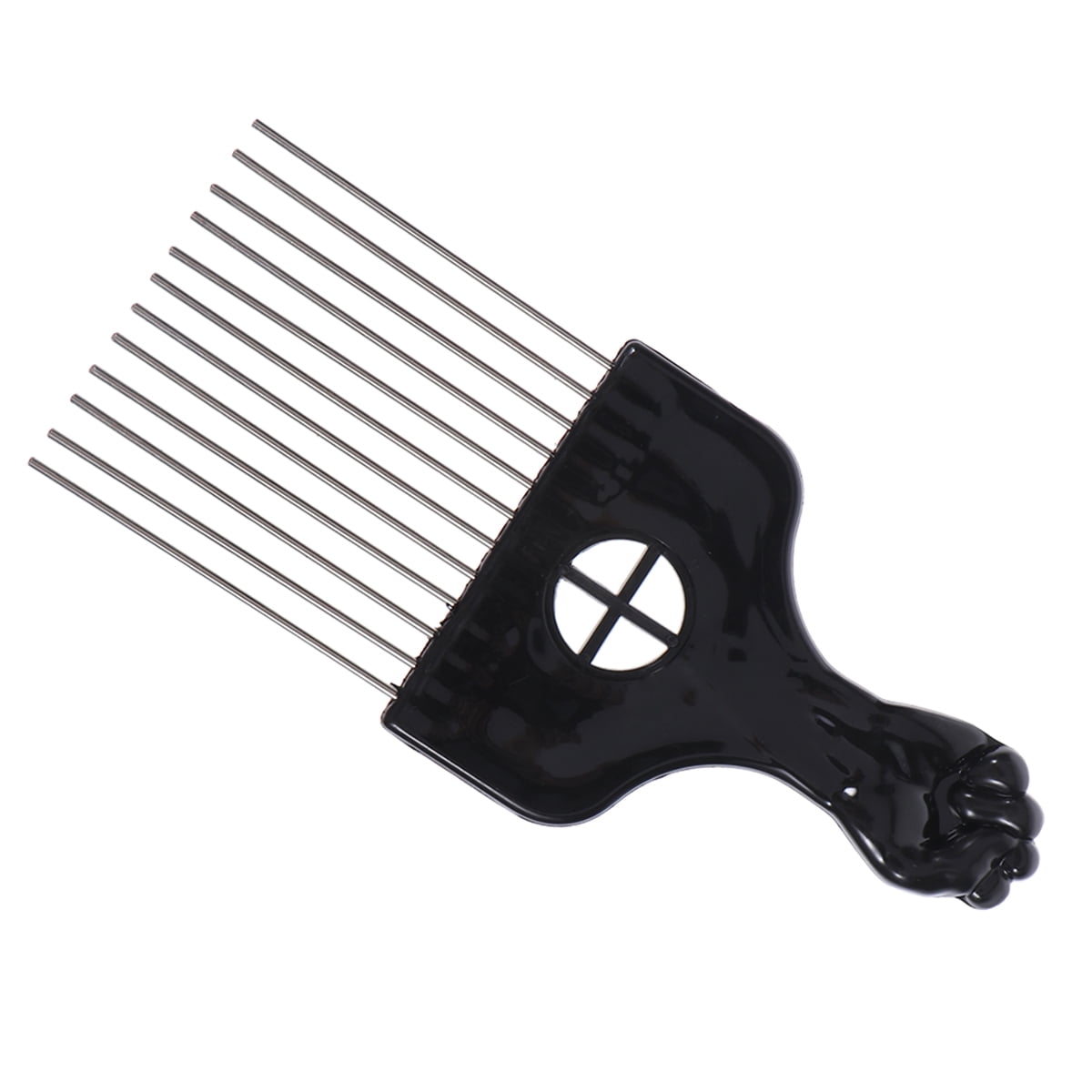 Metal Comb Pick Hair Afro Picks Steel Beard Smooth Fork Detangle Male ...