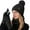 Black, variant on 3 Piece Winter Set Includes Beanie Scarf Gloves One Size Fits Adults Like for Snowy Day Outdoor Activities Scarf a Hat Gloves