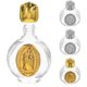thumbnail image 4 of GOOHOCHY 4 botellas de agua bendita de vidrio con relieve católico, dispensadores de aceite esencial vacíos para recuerdos de fiesta de bautismo cristiano católico., 4 of 8