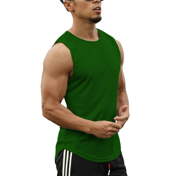 CVLIFE Men Workout Tank Tops Sleeveless Shirts Gym Bodybuilding Muscle Tee  Solid Color Vest Pullover