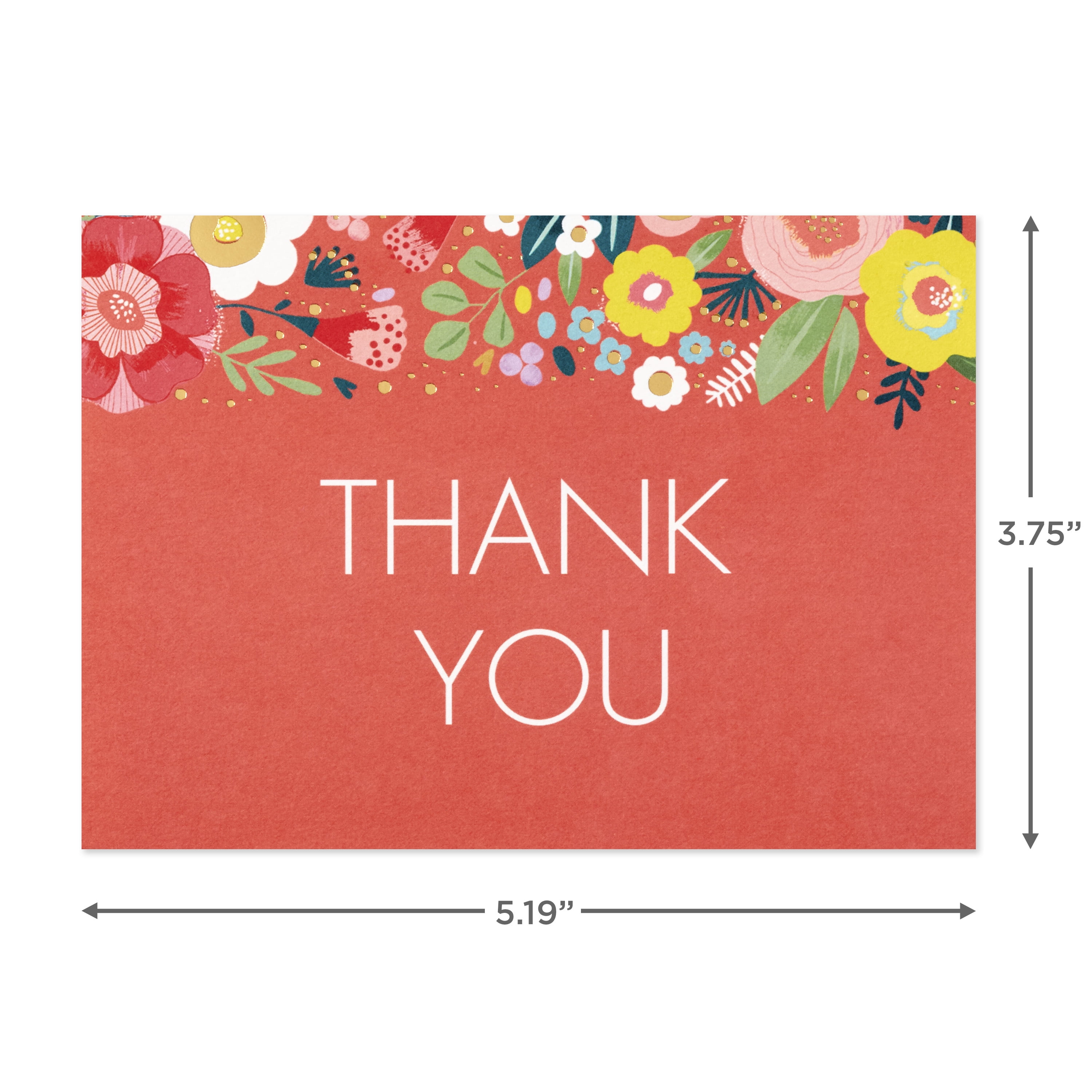 Hallmark Thank-You Notes (Fresh and Floral), 40 Count