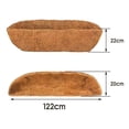 thumbnail image 1 of pitrice COCO LINER Balcony Flower Box Porch Deck Fence Replacement Liners 48 inch, 1 of 9