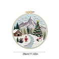 thumbnail image 3 of Leodye 1Set of 7pcs Christmas Embroidery KIT, DIY Handmade,Hand Embroidery Starter Kits with Stamped Embroidery Pattern,for Christmas Embroidery Kits-11.42 inches, 3 of 6