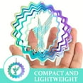 thumbnail image 5 of Bird Solar Lights Outdoor Garden Rainbow Rotating Wind Chime, 5 of 8