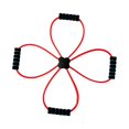 thumbnail image 2 of Banda elástica multifuncional para ejercicios de resistencia con asas ergonómicas para brazos y espalda. Rojo, 2 of 9