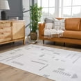 thumbnail image 4 of BoutiqueRugs Eitan Farmhouse Runner Rug - Machine Washable - Cream, Light Gray - 2'7" x 10' Runner, 4 of 18
