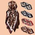 thumbnail image 3 of Classical Animal Print Square Scarf Lightweight Breathable Polyester Neckerchief Stylish Headwear Wrap 4 Color Available, 3 of 12