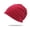 deep red, variant on 1 unisex double-layer solid color pile cap, thin pullover cap, used for clothing matching, gardening, beach (purple)
