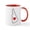 White/Red Inside, variant on CafePress - B Mugs - 11 oz Ceramic Mug - Novelty Coffee Tea Cup