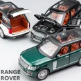 thumbnail image 4 of Metal Cars Toys Scale 1/24 Range Rover SUV Diecast Alloy Car Model for Boys Children Kids Toy Off-road Vehicles Sound and Light, 4 of 5