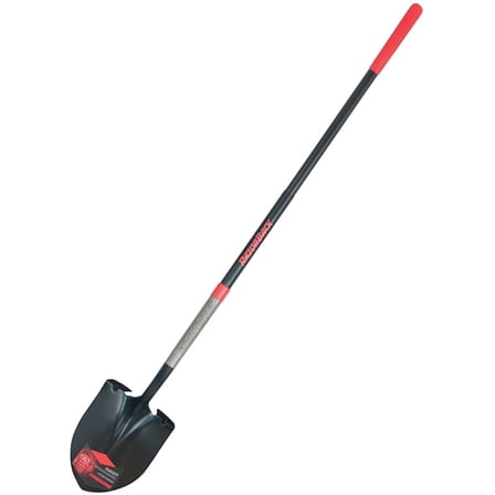 Ames Companies The 2594400 Round Point Shovel, Long Fiberglass Handle, Cushion-Grip