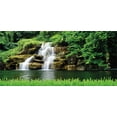 thumbnail image 4 of Waterfall Piggy Bank, Double Waterfalls Flow to Natural Lake Bushes and Grass Like Garden Print, Ceramic Coin Bank Money Box for Cash Saving, 3.6" X 3.2", Green, by Ambesonne, 4 of 4