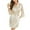 Beige, variant on Xfvqtps Womens Pajama Bridal Bridesmaids Robes 3/4 Lace Sleeve V Neck Solid Color Satin Soft Comfortable Silky Nightwear Beige