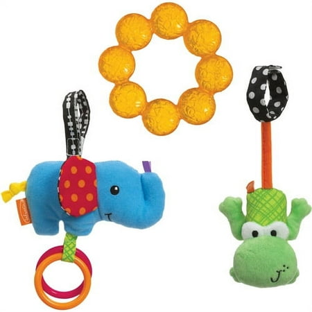 Infantino Teethe And Rattle Animal Play Set