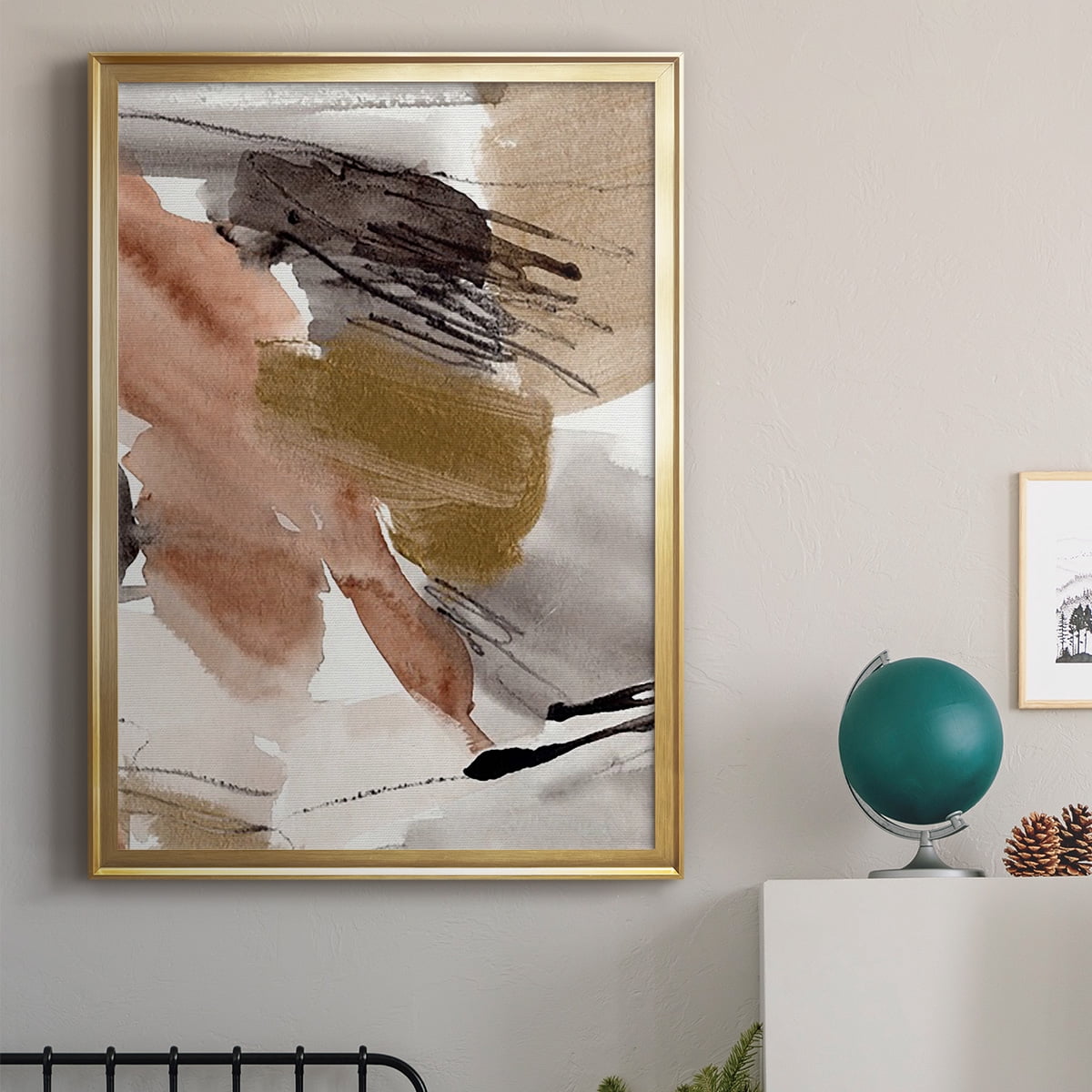 Antique Gold II Premium Framed Print, in Gold, Black, or Silver - Ready to Hang