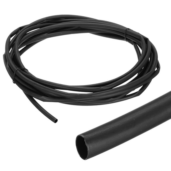 1/4 Inch 20ft Wire Heat Shrink Tubing 4:1 Double-sided Heat Shrink Wrap Black